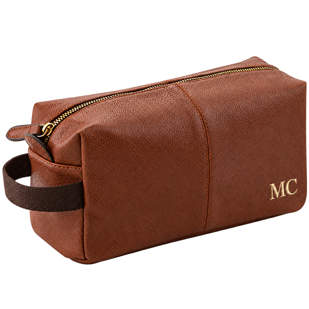Premium Personalised Wash Bag with Gold Initials