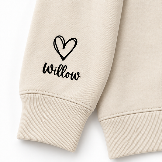 Personalised Mum EST Sweatshirt Custom Year & Name Sleeve