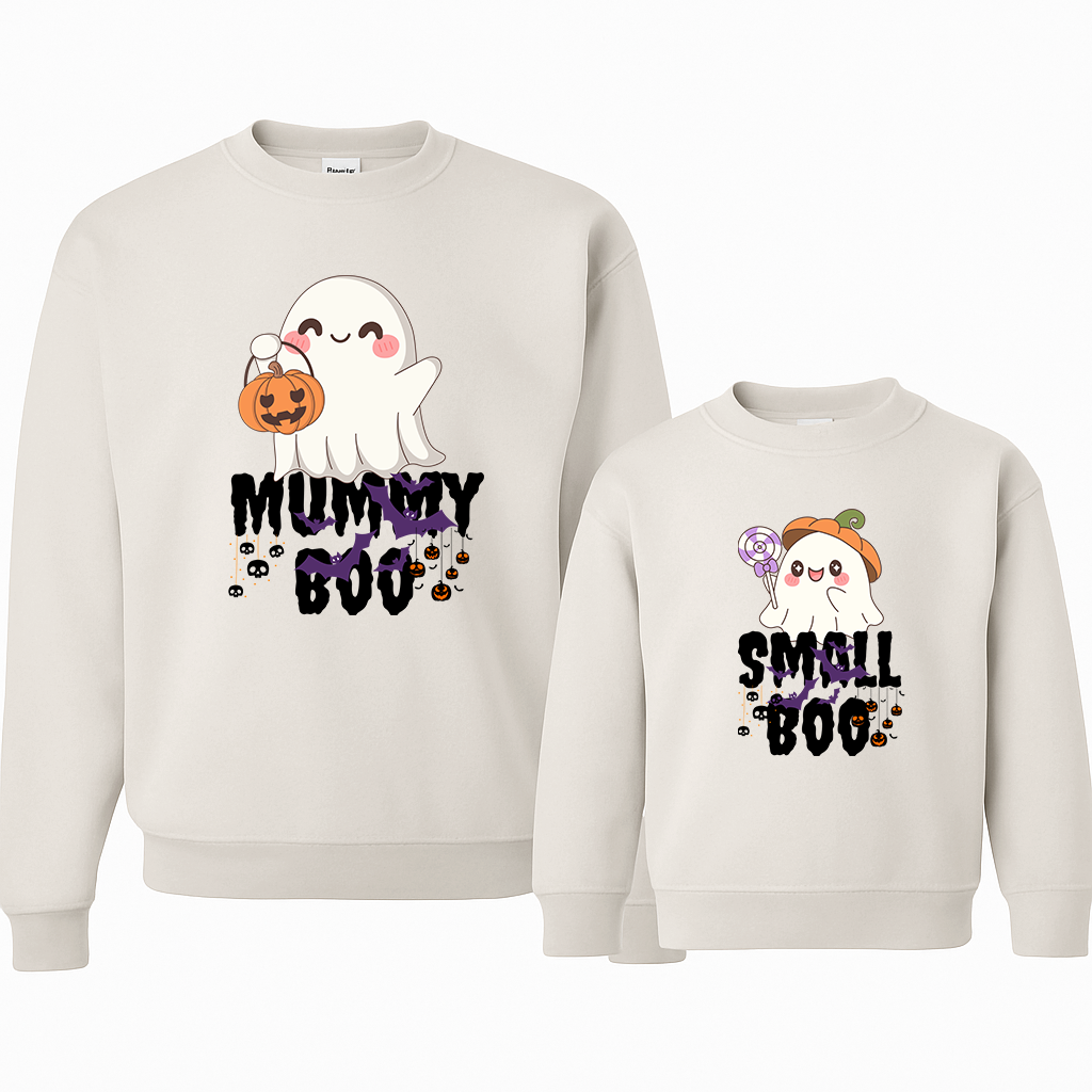 Matching Family Halloween Boo Sweatshirts