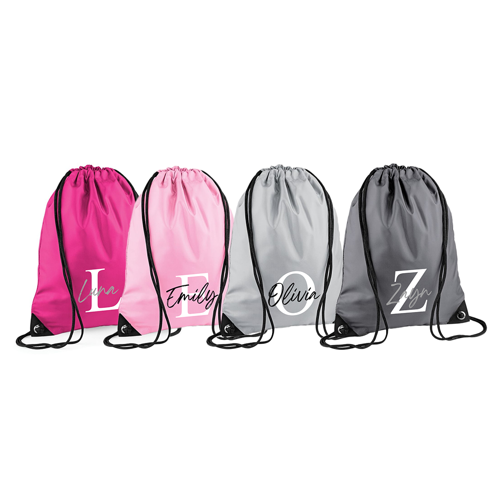 Personalised Initial & Name Gymsac