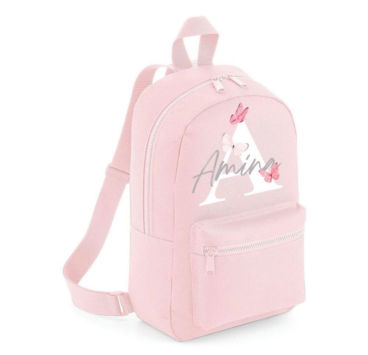 Personalised Initial & Butterfly Mini Backpack