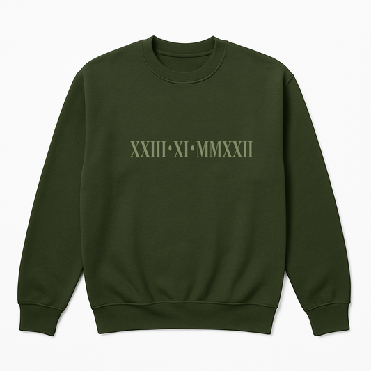 Personalised Roman Numerals Sweatshirt (Copy)