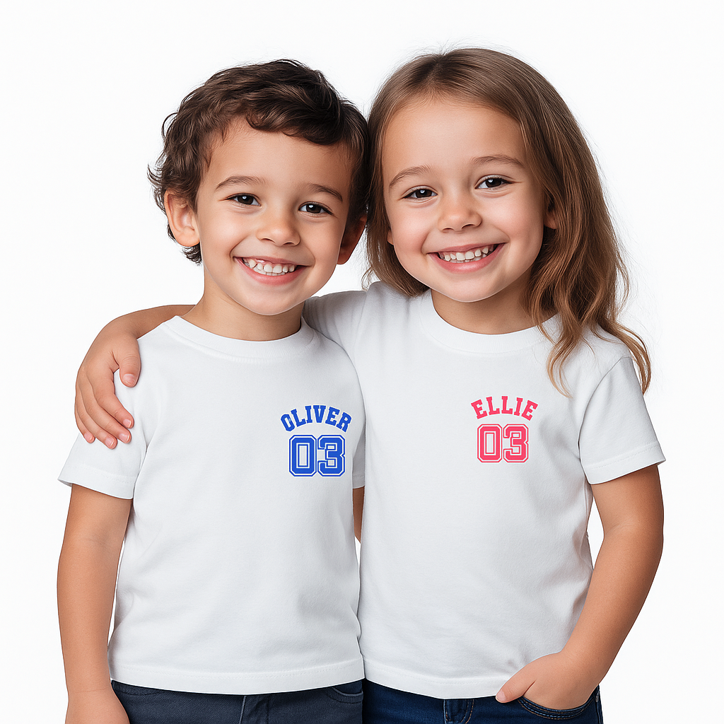 Personalised Birthday Number T-shirt