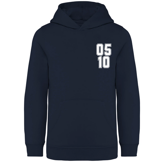 Personalised Varsity Birth Date Number Hoodie Navy