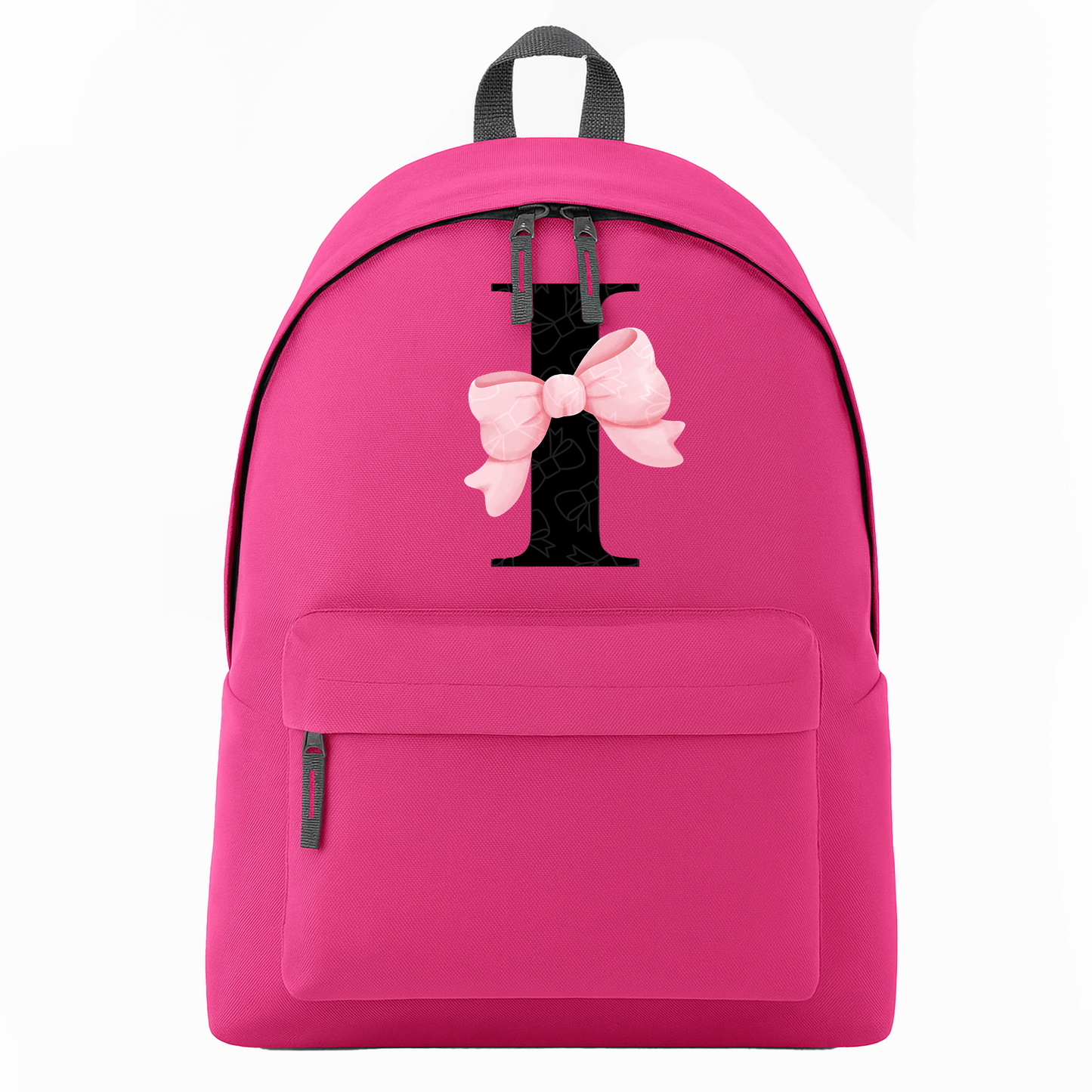 Personalised Bow Pink Mini Backpack