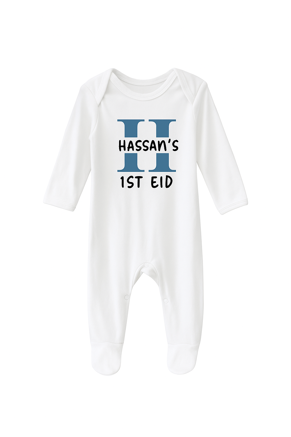 First Eid Personalised Baby Sleep Suit