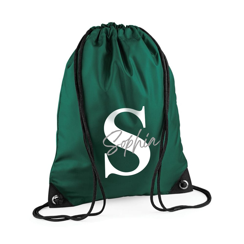 Personalised Initial & Name Gymsac