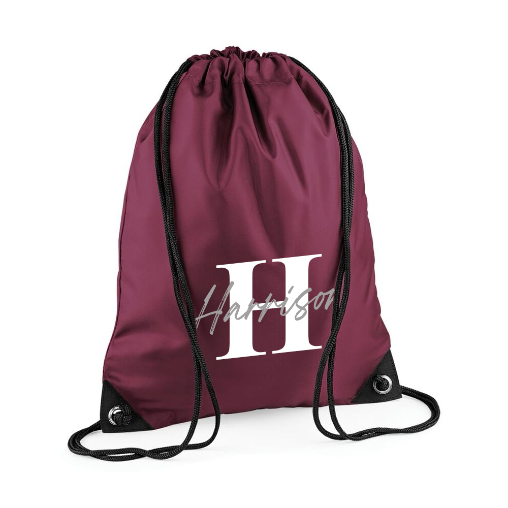 Personalised Initial & Name Gymsac