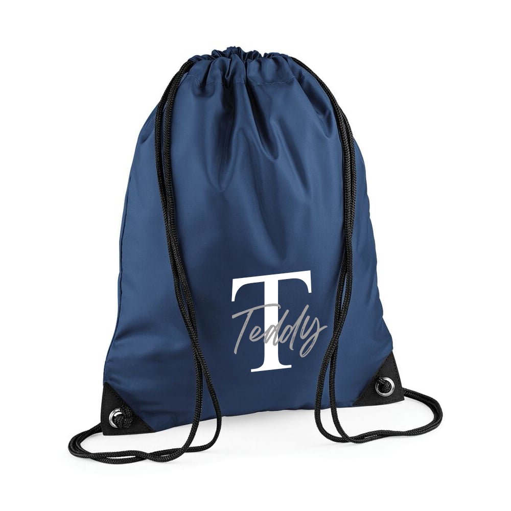 Personalised Initial & Name Gymsac