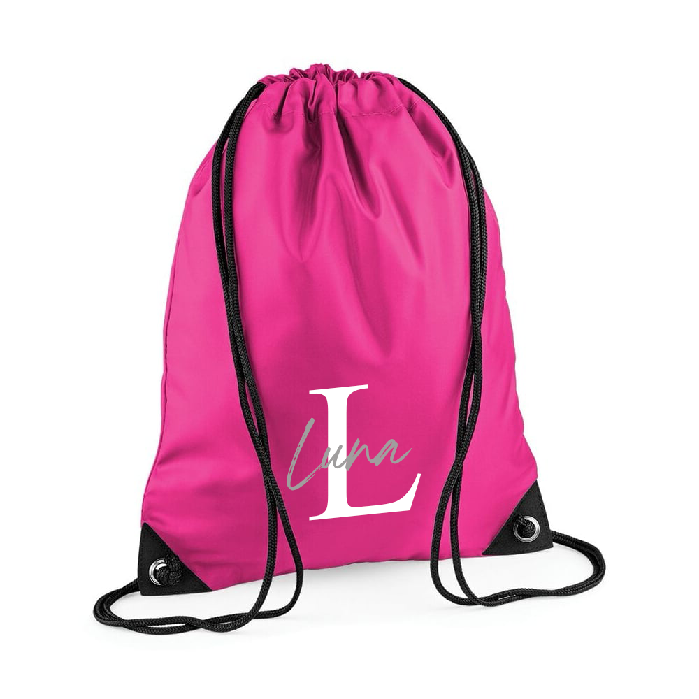 Personalised Initial & Name Gymsac