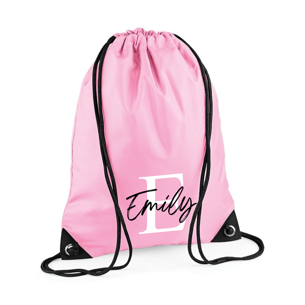 Personalised Initial & Name Gymsac