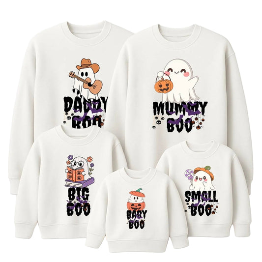 Matching Family Halloween Boo Sweatshirts