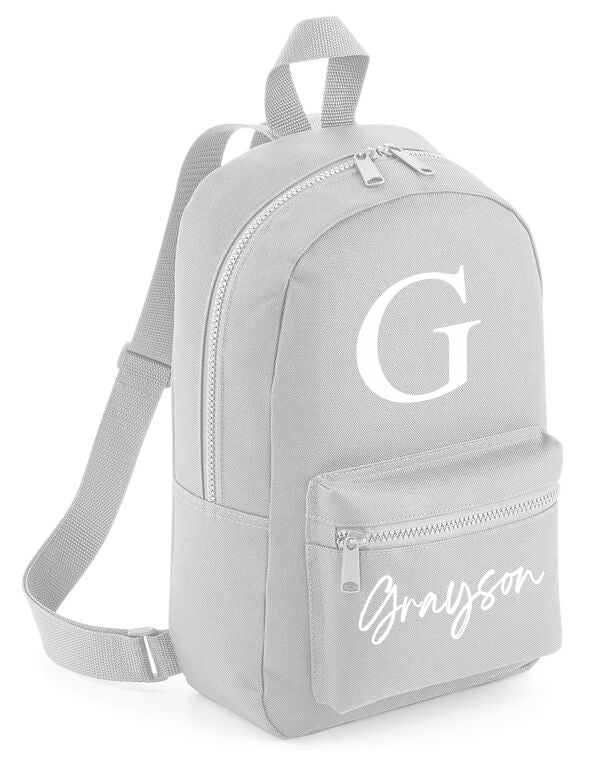 Personalised Name and Initial Mini Backpack