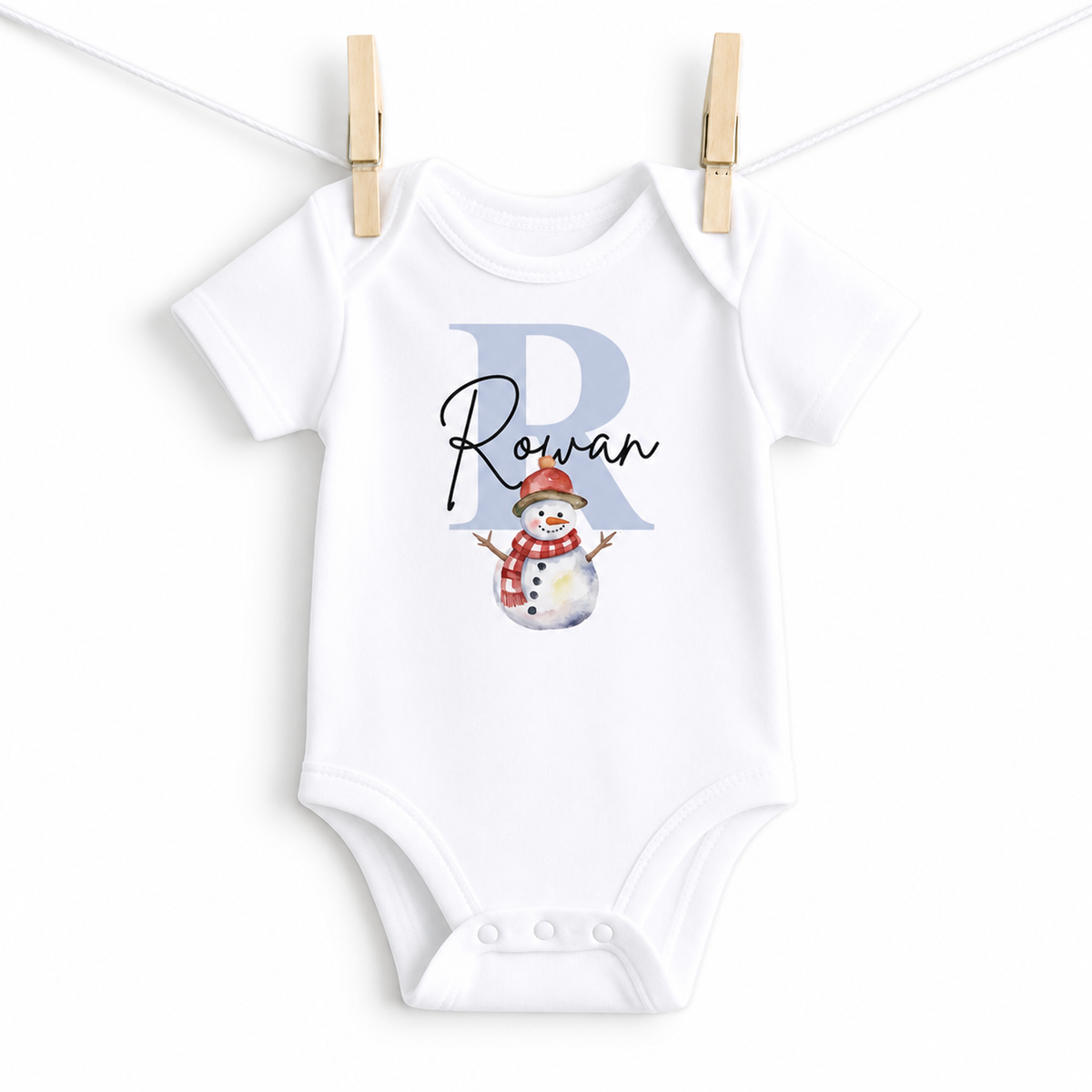 First Christmas Personalised Baby Sleep Suit Set Pink