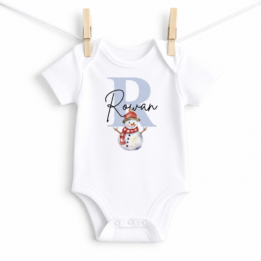 First Christmas Personalised Baby Sleep Suit Set